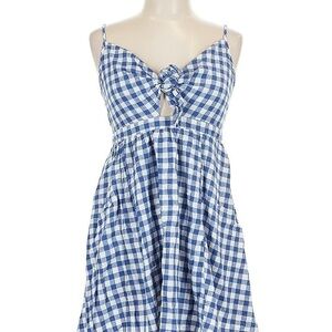 Old Navy Blue and White Checkered Dress Size 3X